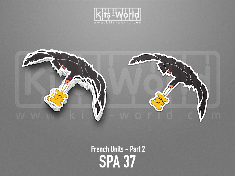 Kitsworld SAV Sticker - French Units - SPA 37 W:100mm x H:87mm 